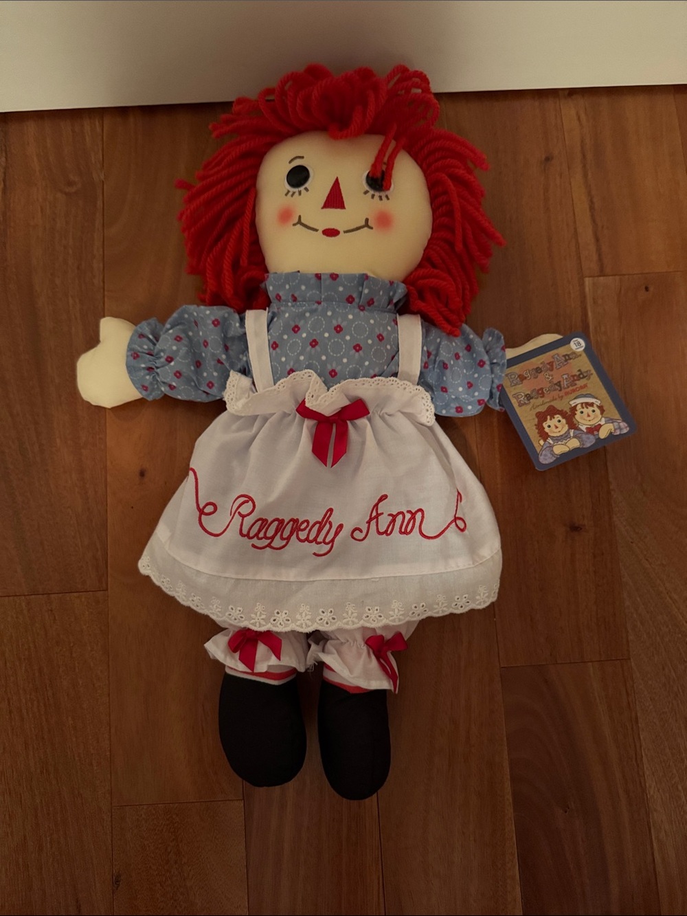 Raggedy Ann Classic Red Yarn-Hair Doll - Soft Cloth Toy
